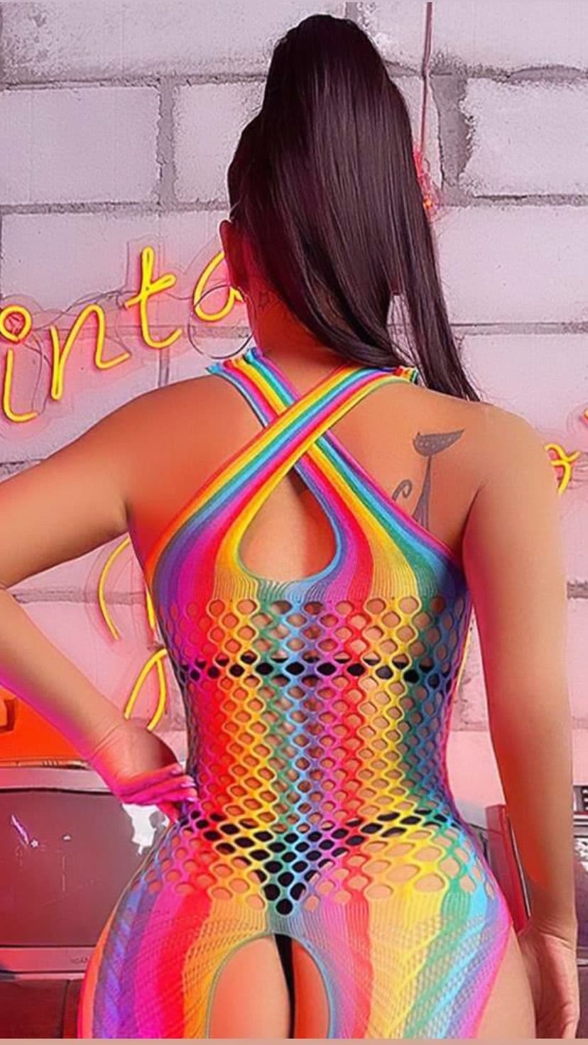 REKLİ DESENLİ VÜCUDU SARAN FİLELİ TULUM thumbnail 2